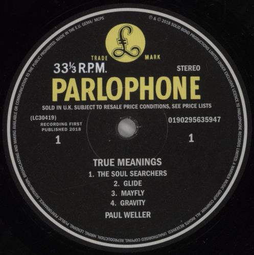 Paul Weller True Meanings - 180gm Vinyl - EX 2-LP vinyl record set (Double LP Album) UK WEL2LTR875578