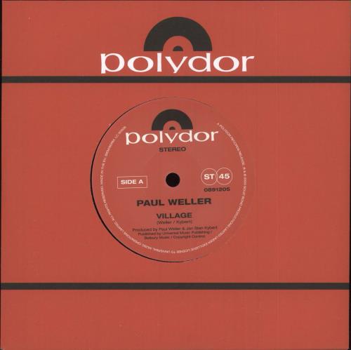 Paul Weller Village 7" vinyl single (7 inch record / 45) UK WEL07VI745774