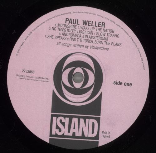 Paul Weller Wake Up The Nation + Print vinyl LP album (LP record) UK WELLPWA887634