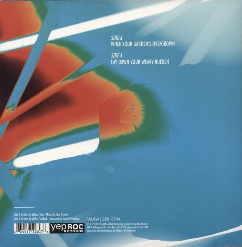 Paul Weller When Your Garden's Overgrown 7" vinyl single (7 inch record / 45) US WEL07WH879541