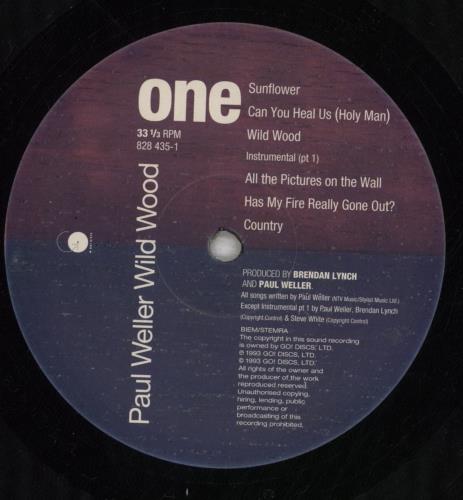 Paul Weller Wild Wood + Complete vinyl LP album (LP record) UK WELLPWI63264