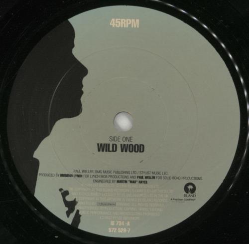 Paul Weller Wild Wood 7" vinyl single (7 inch record / 45) UK WEL07WI198538