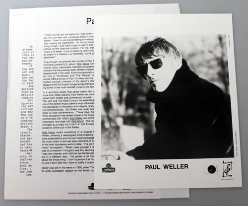 Paul Weller Wild Wood media press pack US WELPPWI30071