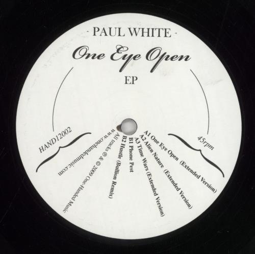 Paul White One Eye Open 12" vinyl single (12 inch record / Maxi-single) UK 77712ON855072