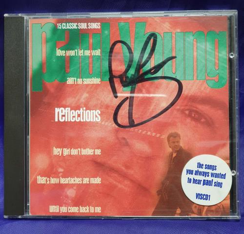 Paul Young Reflections - Autographed + Letter CD album (CDLP) UK PYOCDRE727892