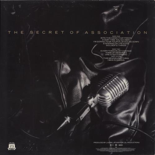 Paul Young The Secret Of Association vinyl LP album (LP record) UK PYOLPTH231409