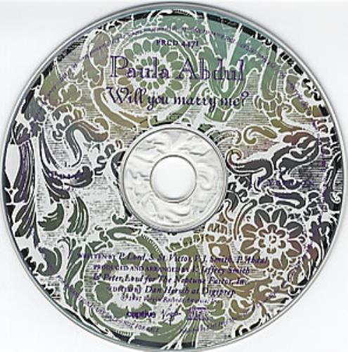 Paula Abdul Will You Marry Me? CD single (CD5 / 5") US ABDC5WI04492