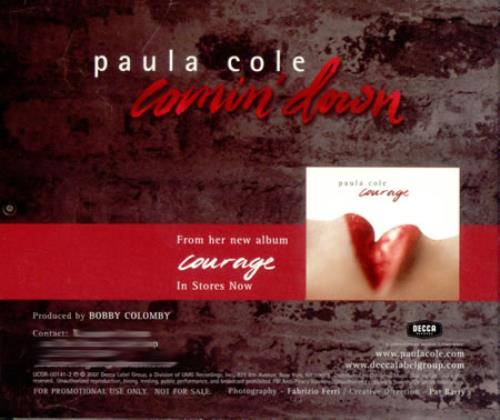 Paula Cole Comin' Down CD single (CD5 / 5") US PAUC5CO418870