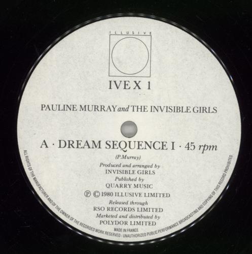 Pauline Murray Dream Sequences 10" vinyl single (10 inch record) UK URY10DR205014