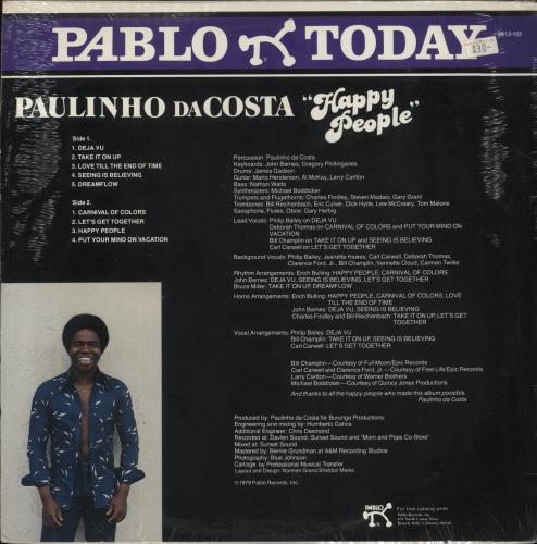 Paulinho Da Costa Happy People - Sealed vinyl LP album (LP record) UK P81LPHA857565