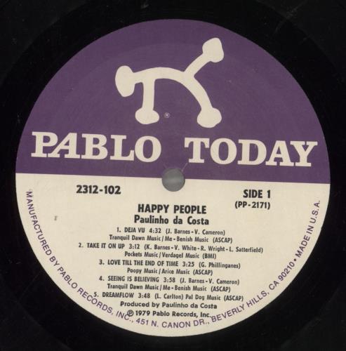 Paulinho Da Costa Happy People vinyl LP album (LP record) UK P81LPHA726997