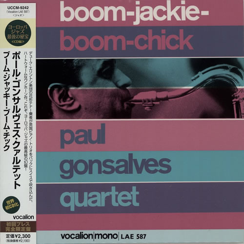 Paul Gonsalves Boom-Jackie-Boom-Chick CD album (CDLP) Japanese PGNCDBO575915