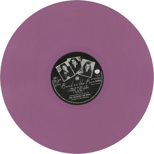Paul McCartney and Wings Band On The Run Purple Vinyl Dutch vinyl LP