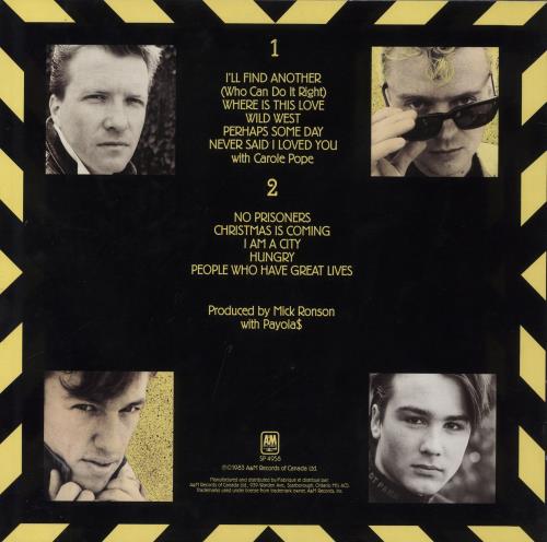 Payola$ Hammer On A Drum vinyl LP album (LP record) Canadian P07LPHA810285