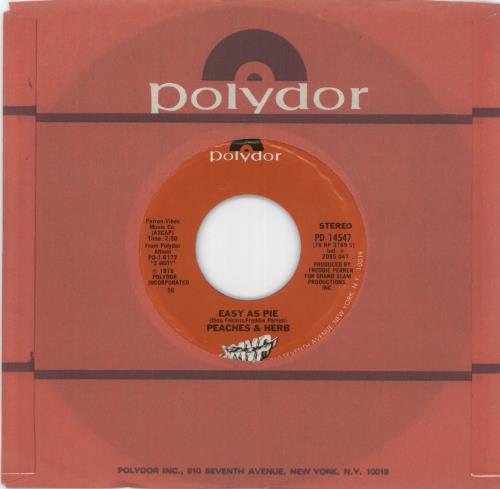Peaches & Herb Reunited 7" vinyl single (7 inch record / 45) US PF907RE870451