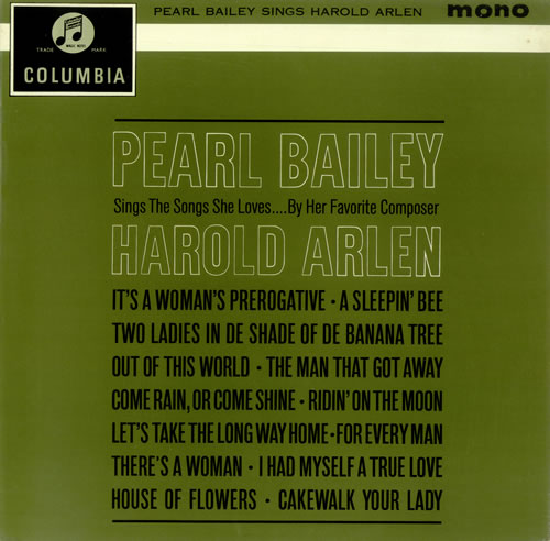 Pearl Bailey Pearl Bailey Sings Harold Arlen - Factory Sample vinyl LP album (LP record) UK PXCLPPE456569