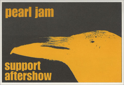 Pearl Jam 1998/99 Tour Passes tour pass US PJATPTO430064