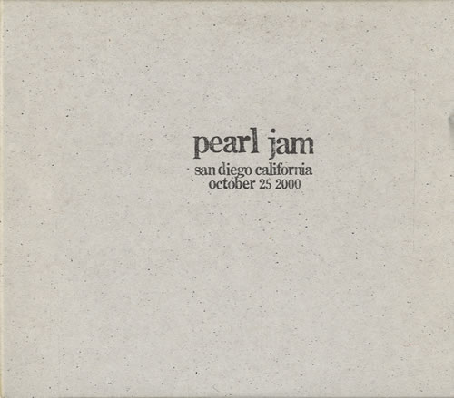 Pearl Jam 2000 Tour Set - San Diego/Fresno 4-CD album set US PJA4CTO449873