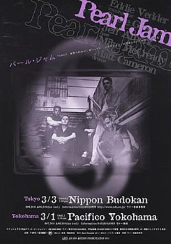 Pearl Jam 2003 Tour handbill Japanese PJAHBTO234850