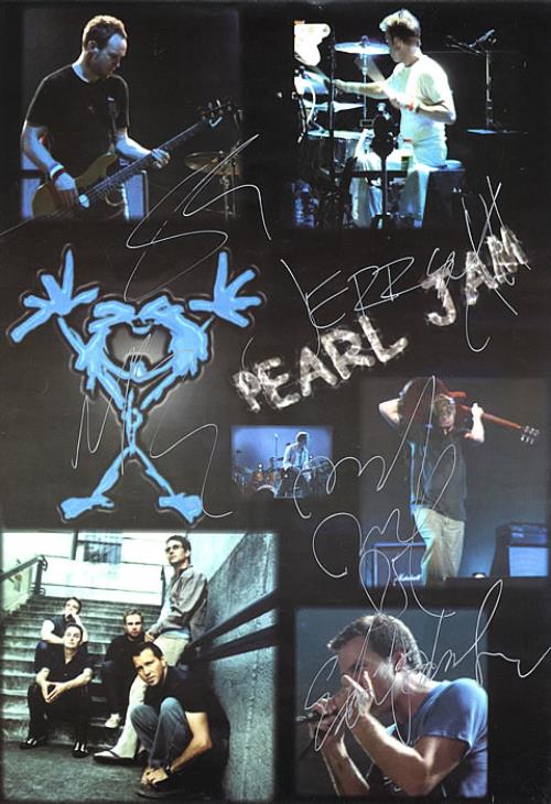 Pearl Jam Autographed Poster poster Mexican PJAPOAU356521