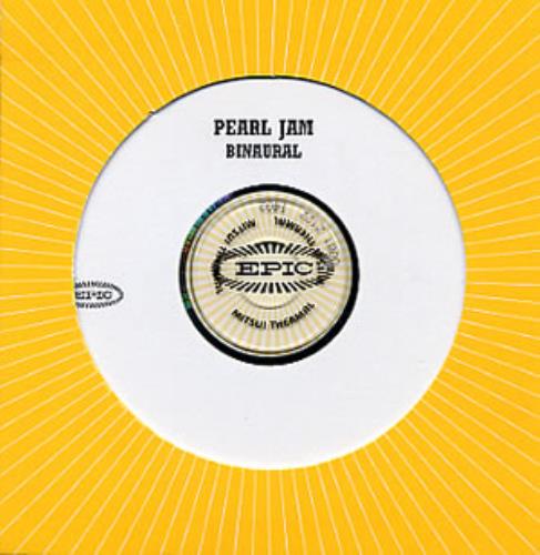 Pearl Jam Binaural CD-R acetate US PJACRBI158274