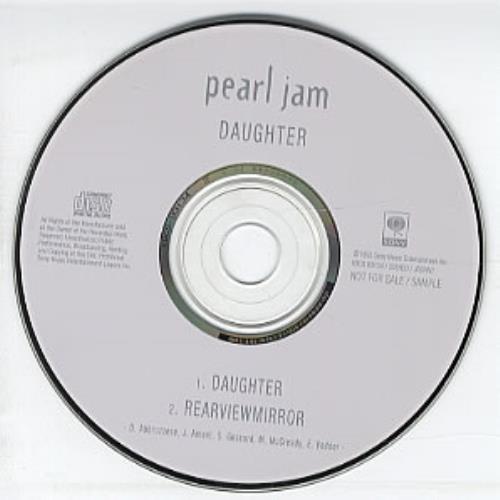 Pearl Jam Daughter CD single (CD5 / 5") Japanese PJAC5DA321515