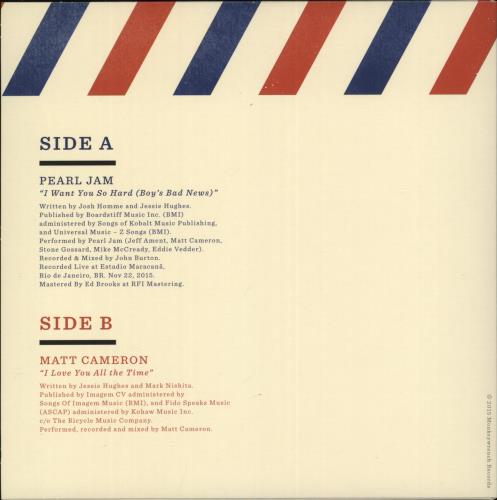 Pearl Jam EODM PJMC 7" vinyl single (7 inch record / 45) US PJA07EO865859