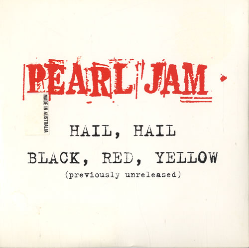 Pearl Jam Hail Hail CD single (CD5 / 5") Australian PJAC5HA73627