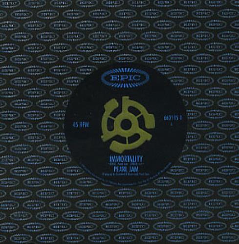 Pearl Jam Immortality CD single (CD5 / 5") Australian PJAC5IM309928