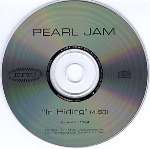 Pearl Jam In Hiding CD single (CD5 / 5") US PJAC5IN120189