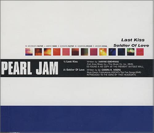 Pearl Jam Last Kiss CD single (CD5 / 5") Mexican PJAC5LA141098