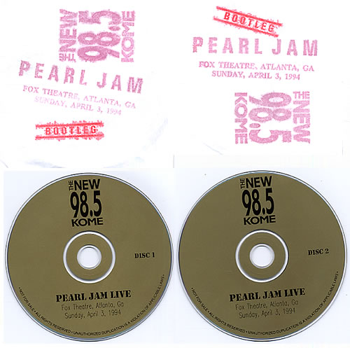 Pearl Jam Live 2 CD album set (Double CD) US PJA2CLI333089