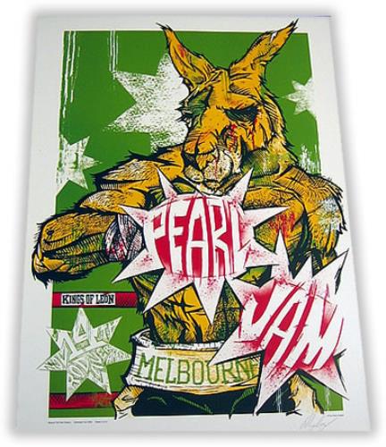 Pearl Jam Melbourne Concert Poster poster Australian PJAPOME397107