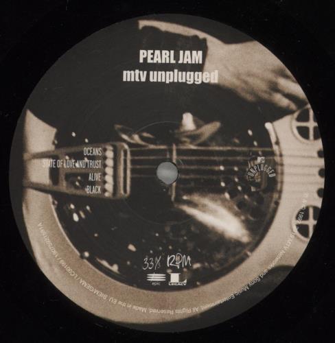 Pearl Jam MTV Unplugged - 180gm vinyl LP album (LP record) UK PJALPMT886077