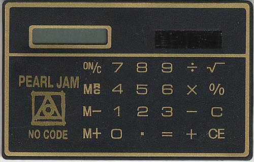 Pearl Jam No Code - Calculator memorabilia French PJAMMNO84814