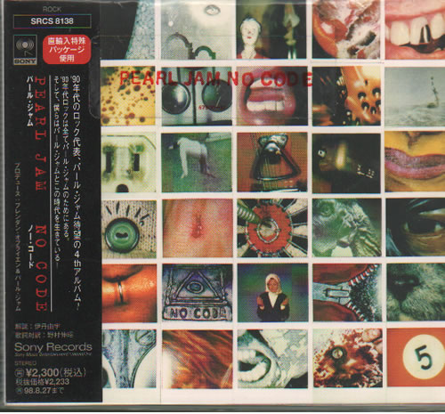 Pearl Jam No Code CD album (CDLP) Japanese PJACDNO118596