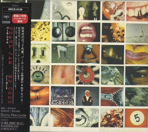 Pearl Jam No Code CD album (CDLP) Japanese PJACDNO72110