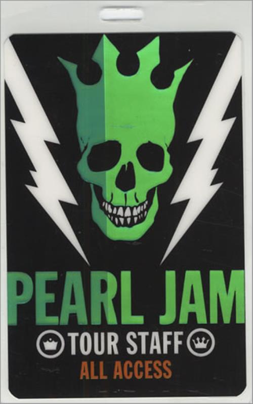 Pearl Jam Riot Act World Tour Passes tour pass US PJATPRI430041