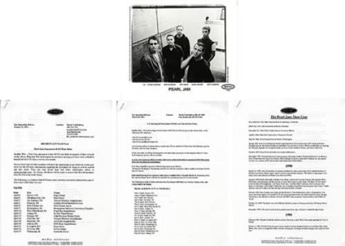 Pearl Jam Riot Act media press pack US PJAPPRI246545