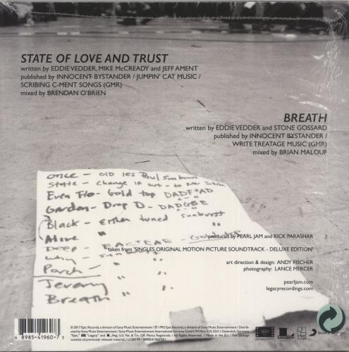 Pearl Jam State Of Love And Trust - RSD 2017 - Sealed 7" vinyl single (7 inch record / 45) UK PJA07ST869769