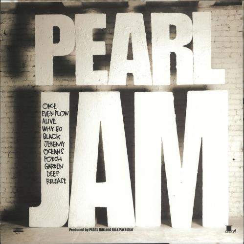 Pearl Jam Ten - Four LP Set 4-LP vinyl album record set UK PJA4LTE724996