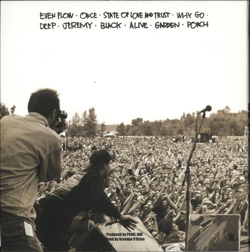 Pearl Jam Ten - Four LP Set 4-LP vinyl album record set UK PJA4LTE724996