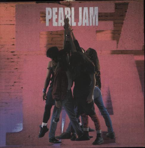 Pearl Jam Ten - VG+ vinyl LP album (LP record) UK PJALPTE769362