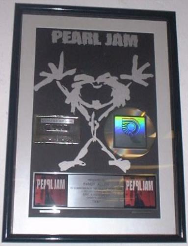 Pearl Jam Ten award disc US PJAAWTE132027