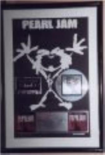 Pearl Jam Ten award disc US PJAAWTE132027