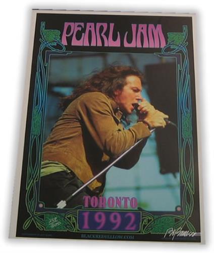Pearl Jam Toronto Concert Poster poster Canadian PJAPOTO404828