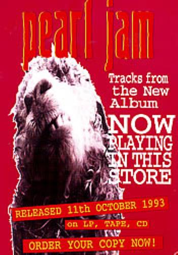 Pearl Jam Vs display UK PJADIVS25399