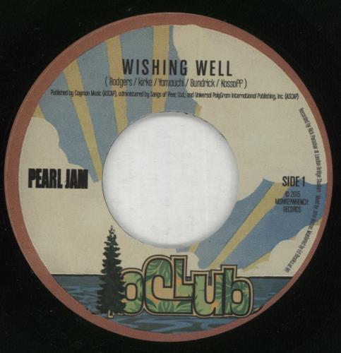 Pearl Jam Wishing Well 7" vinyl single (7 inch record / 45) US PJA07WI865857