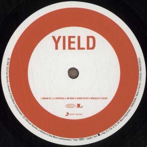 Pearl Jam Yield - Die-Cut Sleeve - Remastered vinyl LP album (LP record) UK PJALPYI837213
