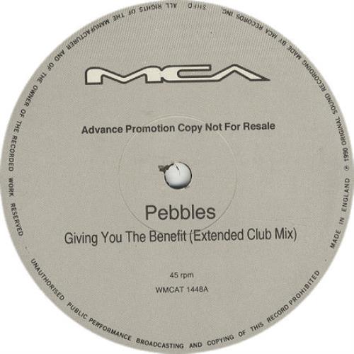 Pebbles Giving You The Benefit 12" vinyl single (12 inch record / Maxi-single) UK PEB12GI196626